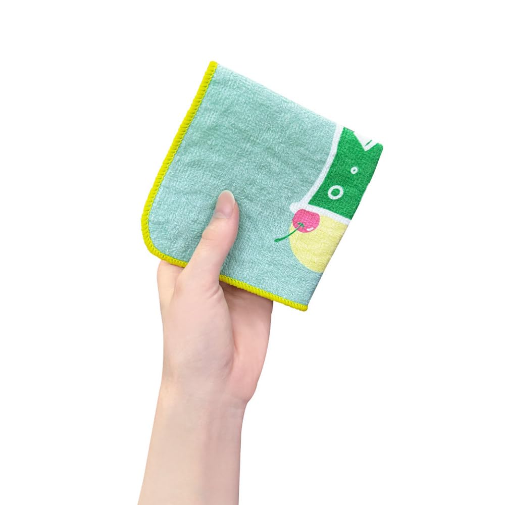 Amazon｜レトロ 喫茶 ミニ タオル ハンカチ 6柄 各1枚セット クリーム